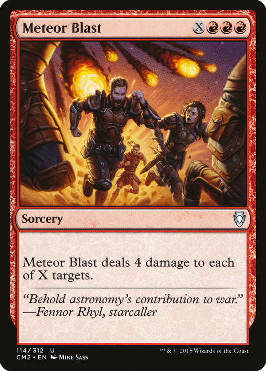 Meteor Blast (CM2-114) - Commander Anthology Volume II