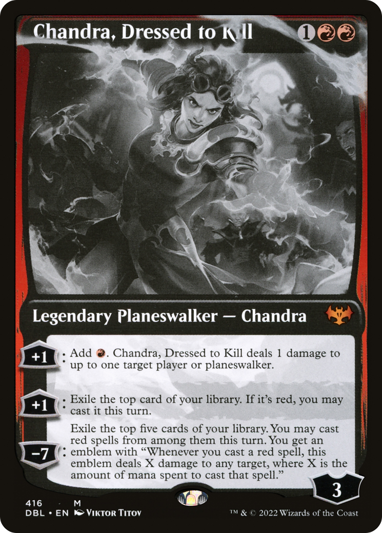 Chandra, Dressed to Kill (DBL-416) - Innistrad: Double Feature Foil