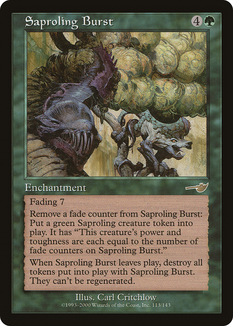 Saproling Burst (NEM-113) - Nemesis Foil