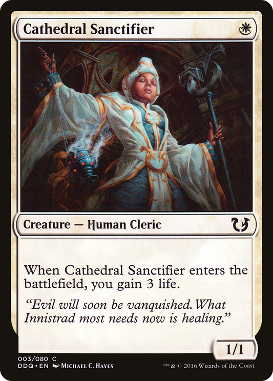 Cathedral Sanctifier (DDQ-003) - Duel Decks: Blessed vs. Cursed