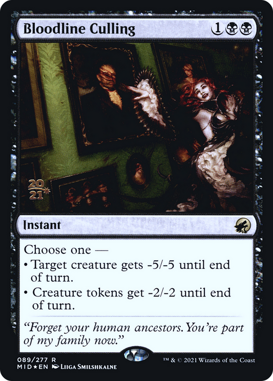 Bloodline Culling (PMID-89S) - Innistrad: Midnight Hunt Promos Foil