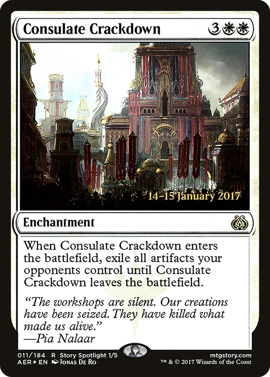 Consulate Crackdown (PAER-11S) - Aether Revolt Promos Foil