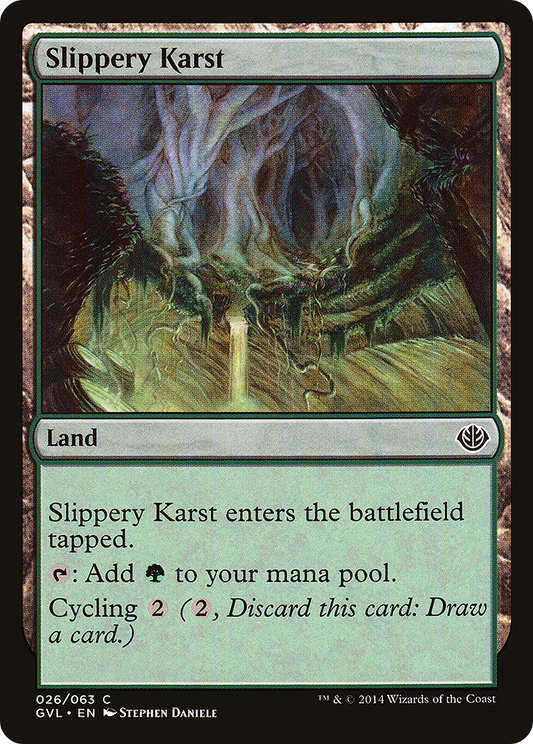 Slippery Karst (GVL-026) - Duel Decks Anthology: Garruk vs. Liliana