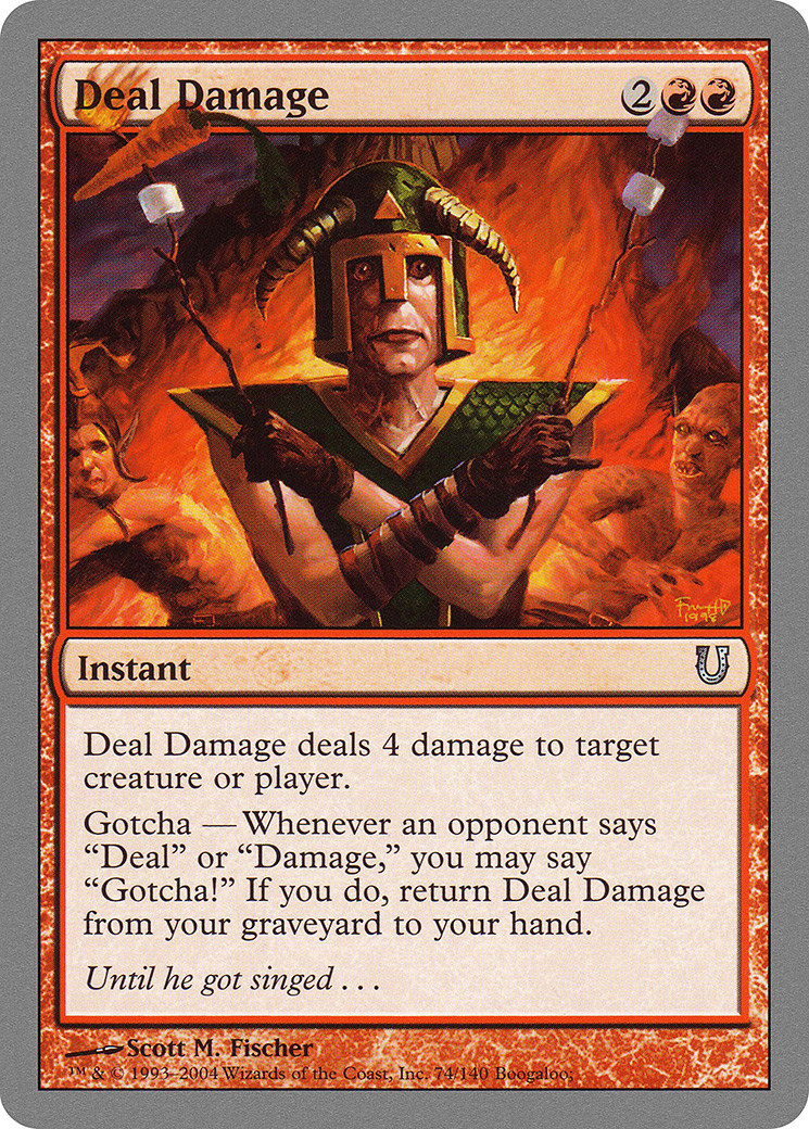 Deal Damage (UNH-074) - Unhinged Foil