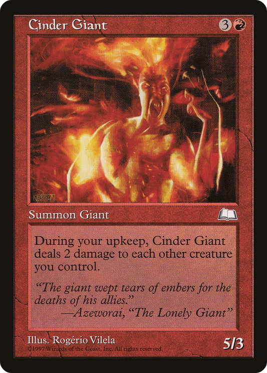 Cinder Giant (WTH-093) - Weatherlight