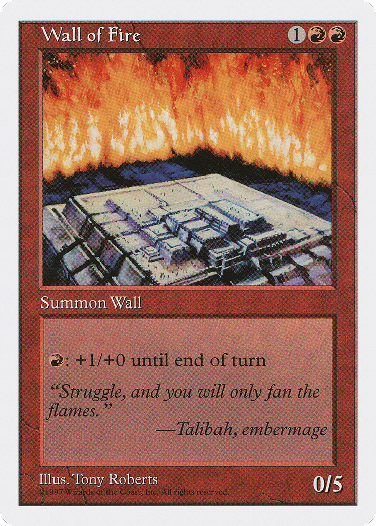 Wall of Fire (5ED-273) - Fifth Edition