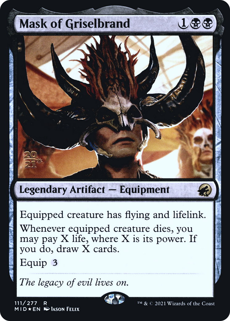 Mask of Griselbrand (PRE-111S) - Innistrad: Midnight Hunt Promos Foil