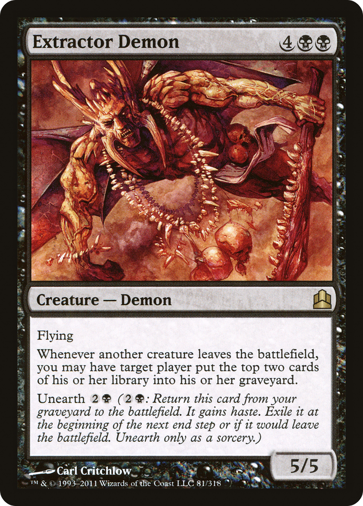 Extractor Demon (CMD-081) - Commander 2011