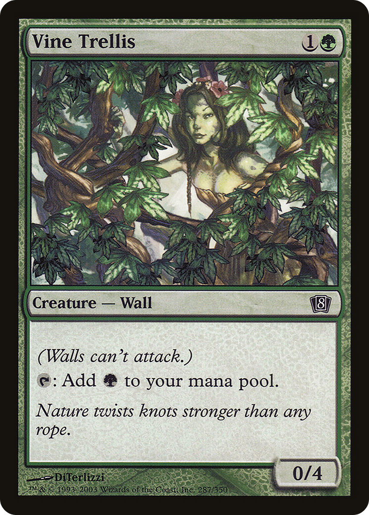 Vine Trellis (8ED-287★) - Eighth Edition Foil