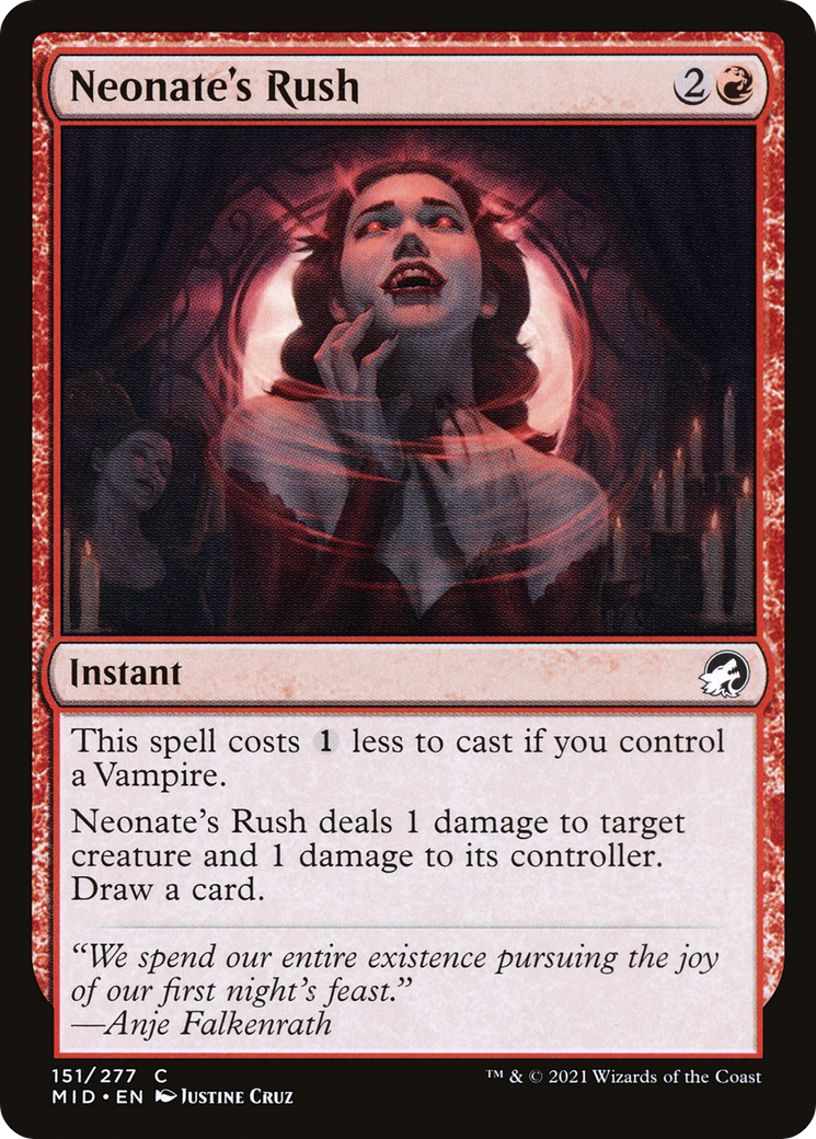 Neonate's Rush (MID-151) - Innistrad: Midnight Hunt