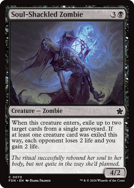 Soul-Shackled Zombie (FDN-070) - Foundations Foil