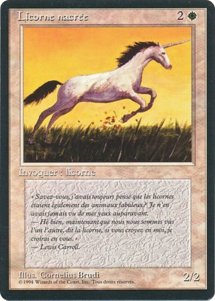 Pearled Unicorn (FBB-030) - Foreign Black Border