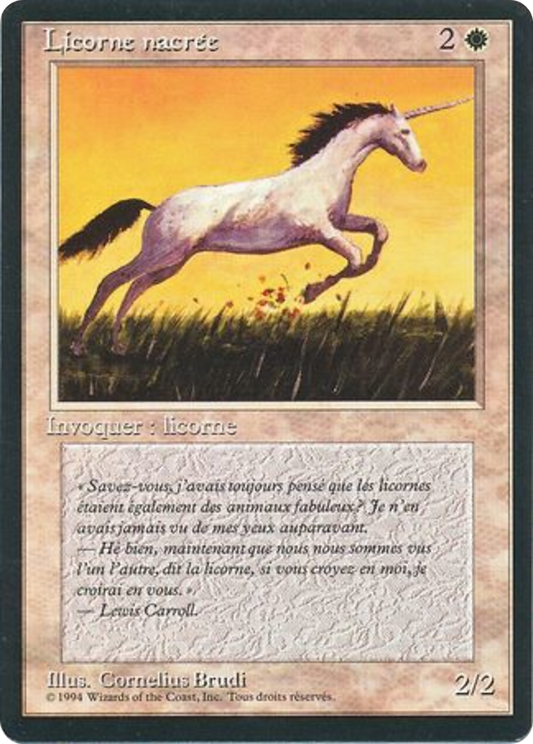 Pearled Unicorn (FBB-030) - Foreign Black Border