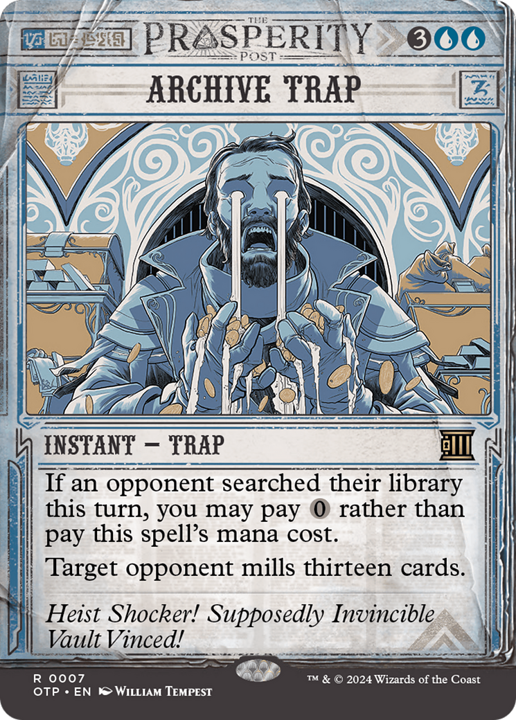 Archive Trap (OTP-007) - Breaking News: (Showcase) (Borderless) Foil