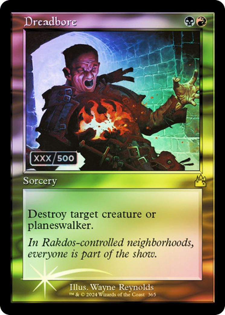 Dreadbore (RVR-365Z) - Ravnica Remastered Foil