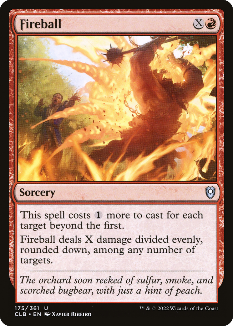 Fireball (CLB-175) - Commander Legends: Battle for Baldur's Gate Foil