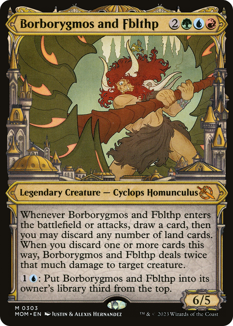 Borborygmos and Fblthp (Showcase) (MOM-303) - March of the Machine: (Showcase) Foil