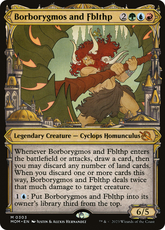 Borborygmos and Fblthp (Showcase) (MOM-303) - March of the Machine: (Showcase) Foil