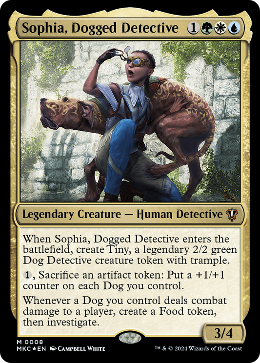 Sophia, Dogged Detective (MKC-008) - Murders at Karlov Manor Commander Foil