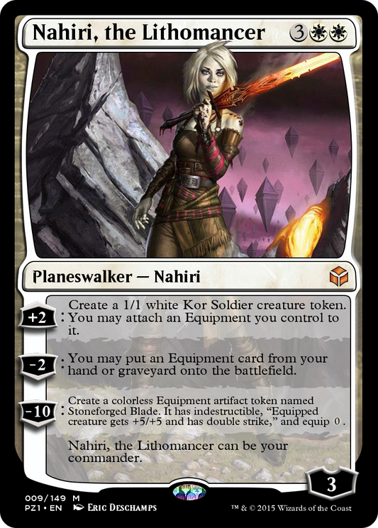 Nahiri, the Lithomancer (PZ1-009) - Legendary Cube Prize Pack