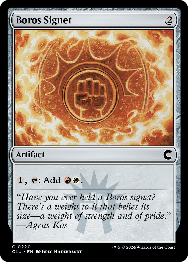 Boros Signet (CLU-220) - Ravnica: Clue Edition