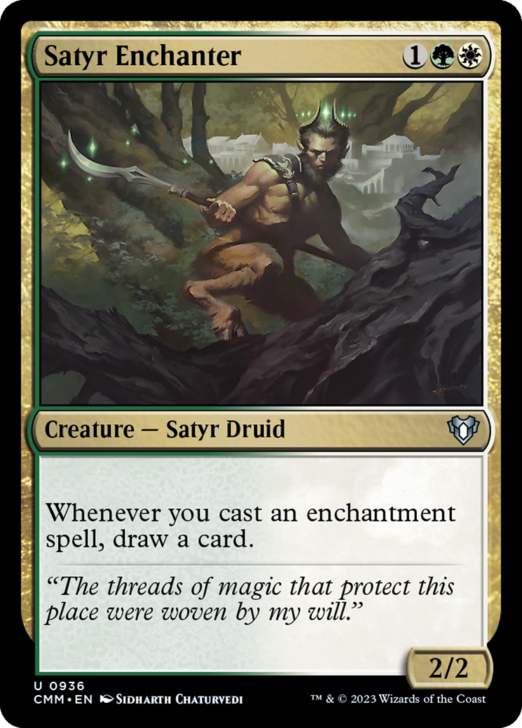 Satyr Enchanter (CMM-936) - Commander Masters