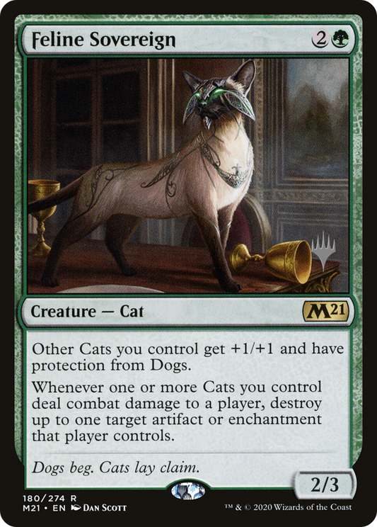 Feline Sovereign (PM21-180P) - Core Set 2021 Promos Foil