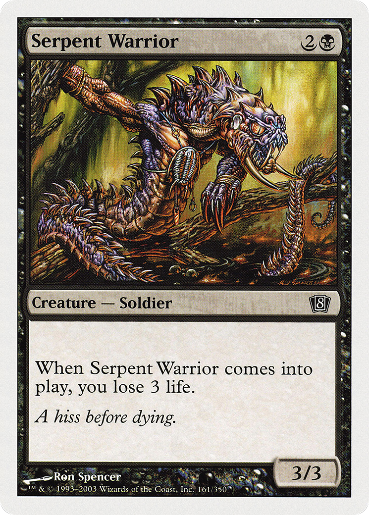 Serpent Warrior (8ED-161) - Eighth Edition