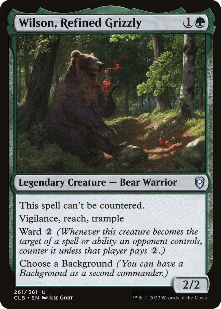 Wilson, Refined Grizzly (CLB-261) - Commander Legends: Battle for Baldur's Gate Foil