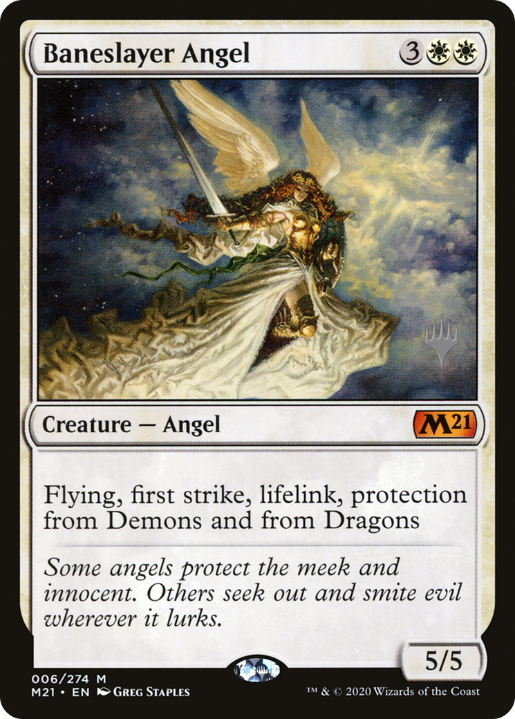 Baneslayer Angel (PM21-06P) - Core Set 2021 Promos