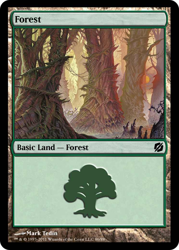 Forest (TD2-086) - Duel Decks: Mirrodin Pure vs. New Phyrexia