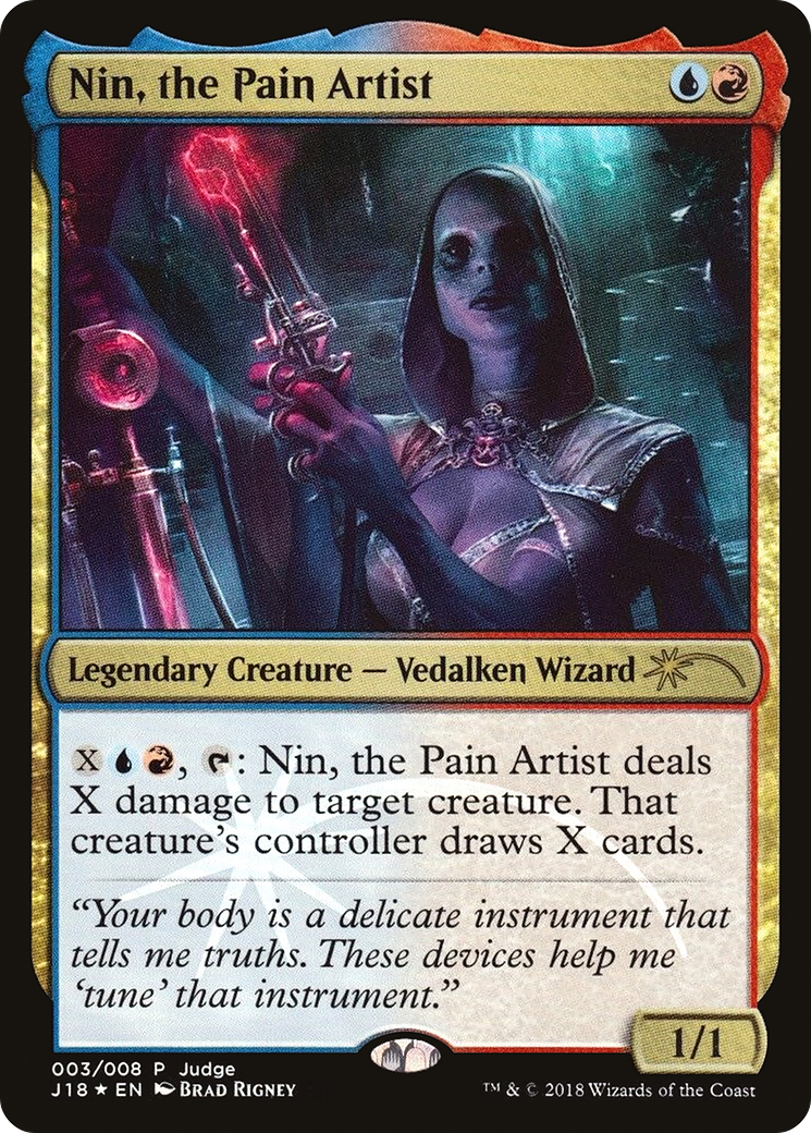 Nin, the Pain Artist (J18-003) - Judge Gift Cards 2018 Foil