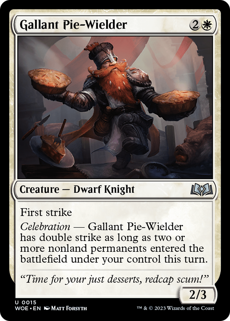 Gallant Pie-Wielder (WOE-015) - Wilds of Eldraine Foil