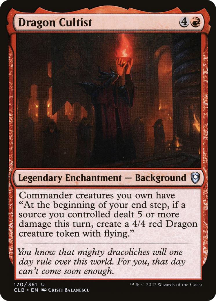 Dragon Cultist (CLB-170) - Commander Legends: Battle for Baldur's Gate Foil