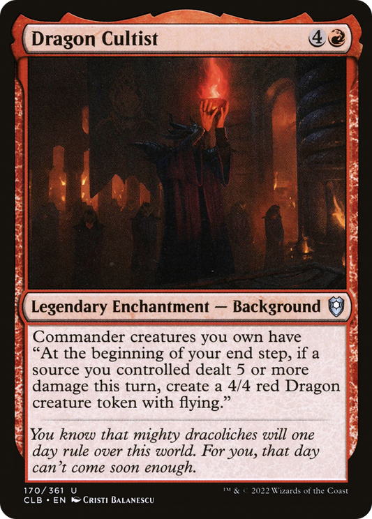 Dragon Cultist (CLB-170) - Commander Legends: Battle for Baldur's Gate Foil