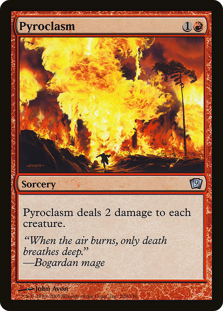 Pyroclasm (9ED-208★) - Ninth Edition Foil