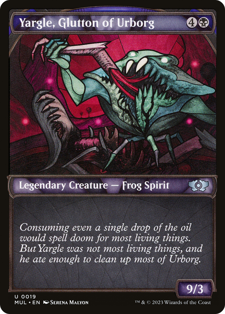 Yargle, Glutton of Urborg (MUL-019) - Multiverse Legends: (Showcase) Foil