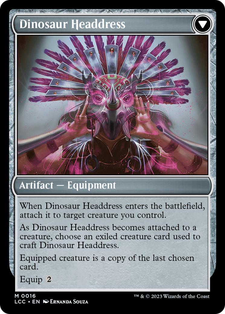 Paleontologist's Pick-Axe // Dinosaur Headdress (LCC-016) - The Lost Caverns of Ixalan Commander