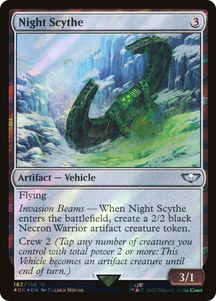 Night Scythe (Surge Foil) (40K-162★) - Warhammer 40,000 Commander Foil