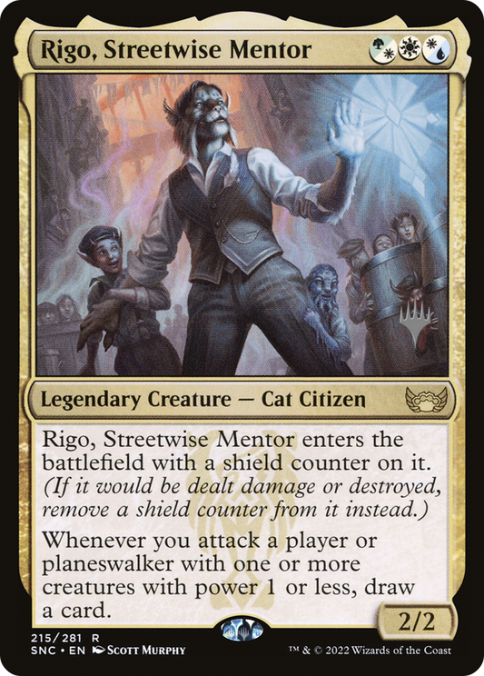 Rigo, Streetwise Mentor (PSNC-215P) - Streets of New Capenna Promos