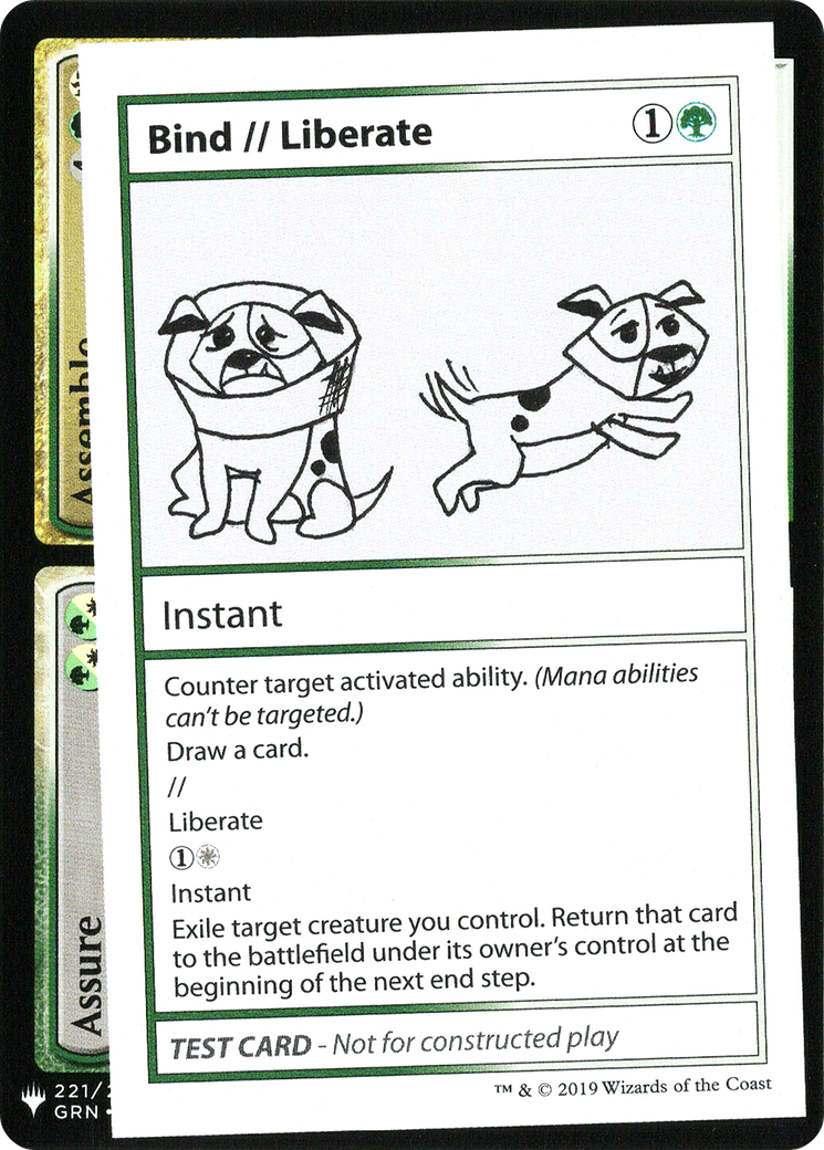 Bind // Liberate (CMB1-088) - Mystery Booster Playtest Cards 2019