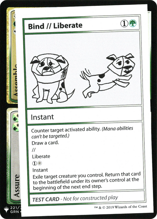 Bind // Liberate (CMB1-088) - Mystery Booster Playtest Cards 2019