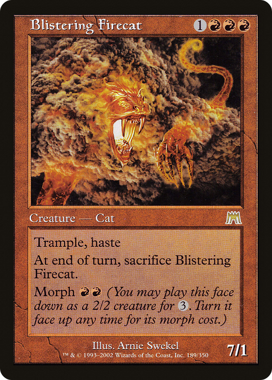 Blistering Firecat (ONS-189) - Onslaught Foil