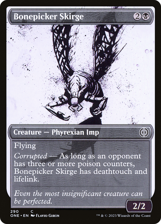 Bonepicker Skirge (Showcase) (ONE-290) - Phyrexia: All Will Be One: (Showcase)