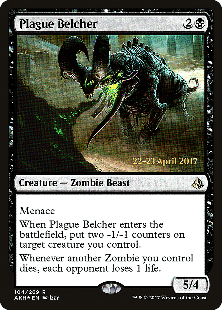 Plague Belcher (PRE-104S) - Amonkhet Promos (Prerelease) Foil