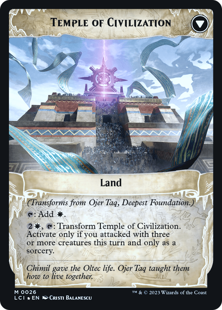 Ojer Taq, Deepest Foundation // Temple of Civilization (PLCI-26S) - The Lost Caverns of Ixalan Promos Foil