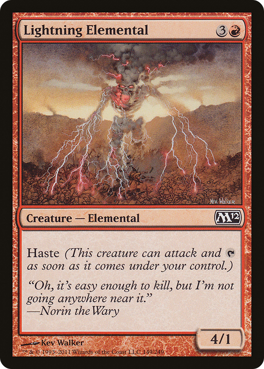 Lightning Elemental (M12-149) - Magic 2012 Foil