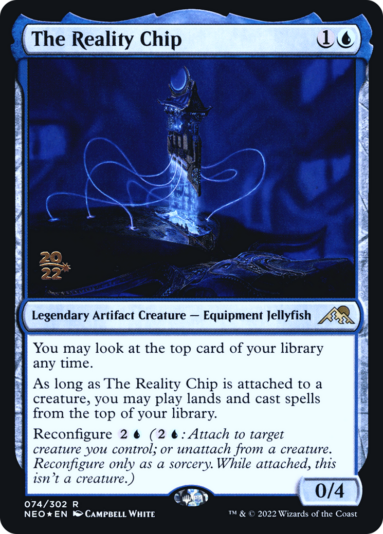 The Reality Chip (PNEO-74S) - Kamigawa: Neon Dynasty Promos Foil