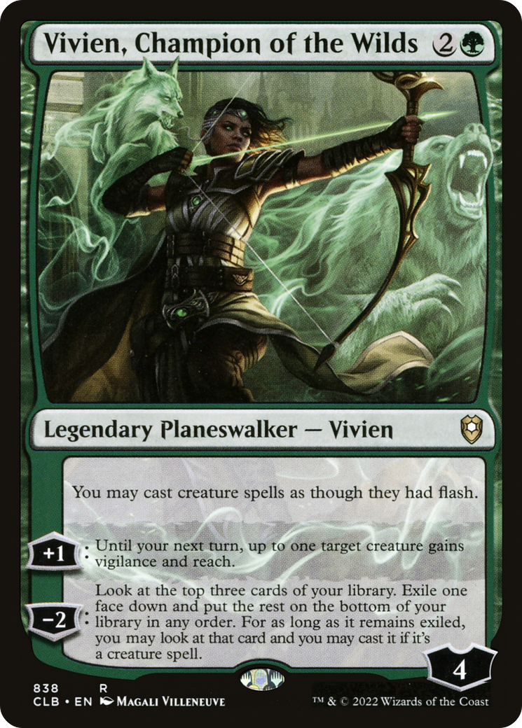 Vivien, Champion of the Wilds (CLB-838) - Commander Legends: Battle for Baldur's Gate