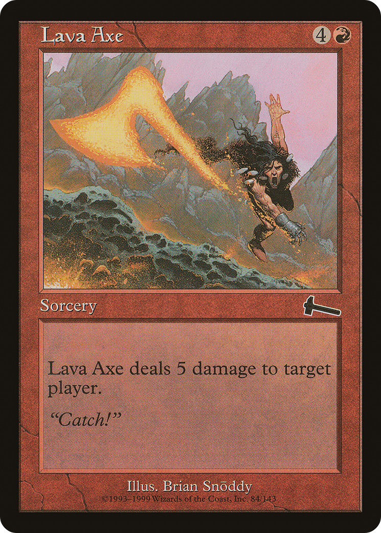 Lava Axe (ULG-084) - Urza's Legacy Foil